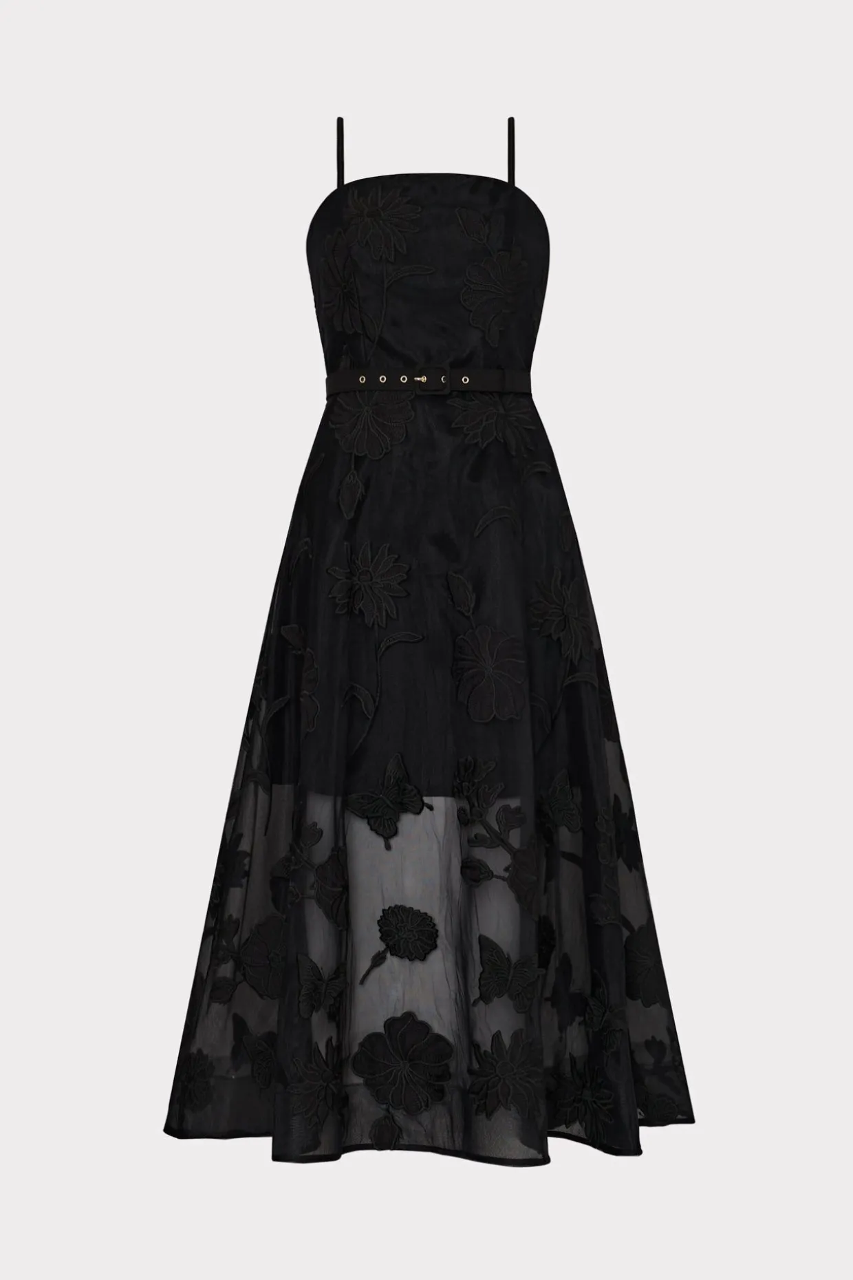 d_butterfly_embroidery_sp_0.webp Jumpsuits & Rompers-MILLY 3D Butterfly Embroidery Spaghetti Strap Dress Black