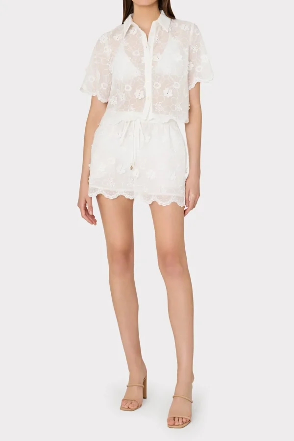 d_floral_cotton_eyelet_bu_1.webp Cover-Ups-MILLY 3D Floral Cotton Eyelet Button Up Top White