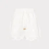 Cover-Ups-MILLY 3D Floral Cotton Eyelet Shorts White