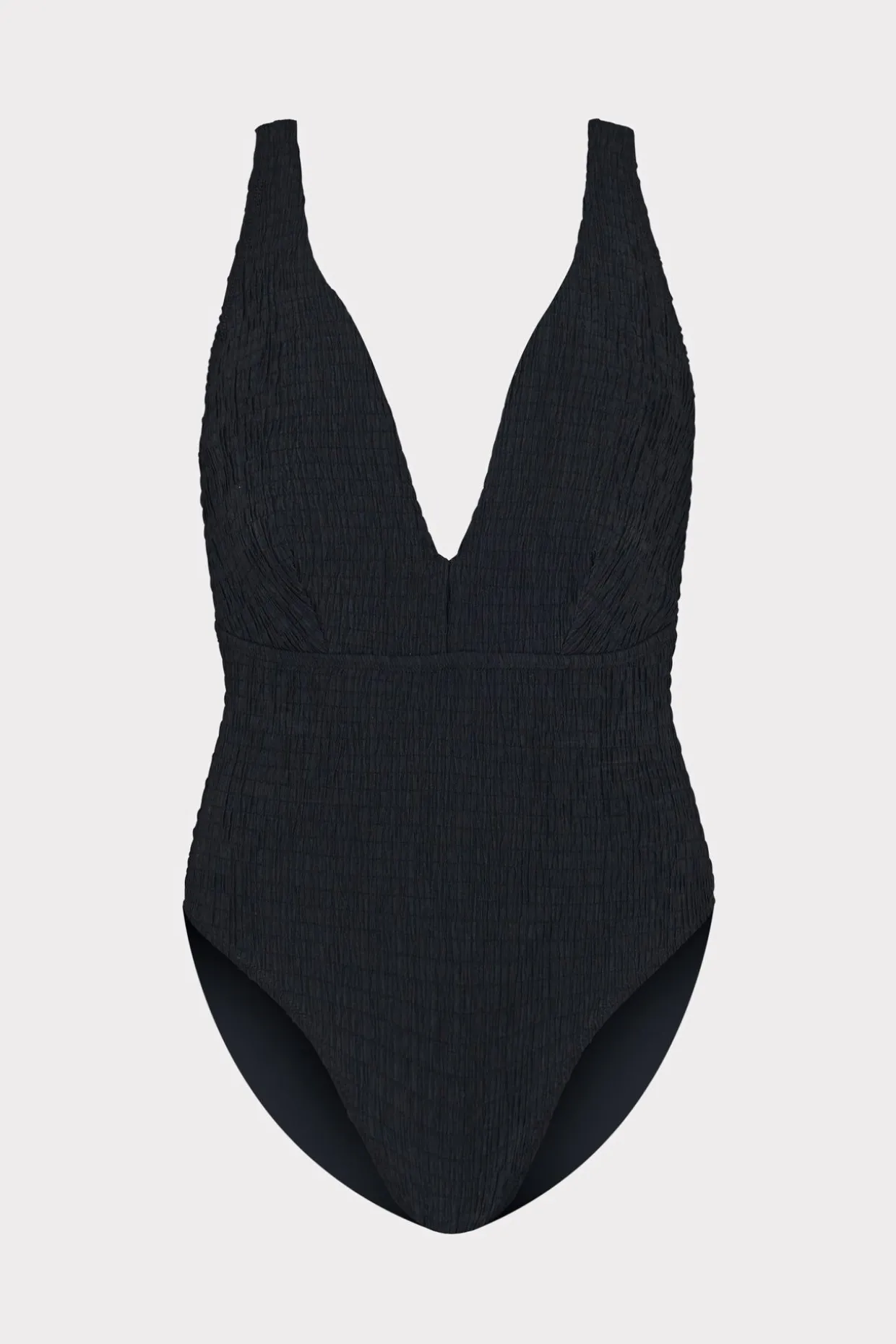 Jumpsuits & Rompers-MILLY Deep Dive One Piece With Smocking Black