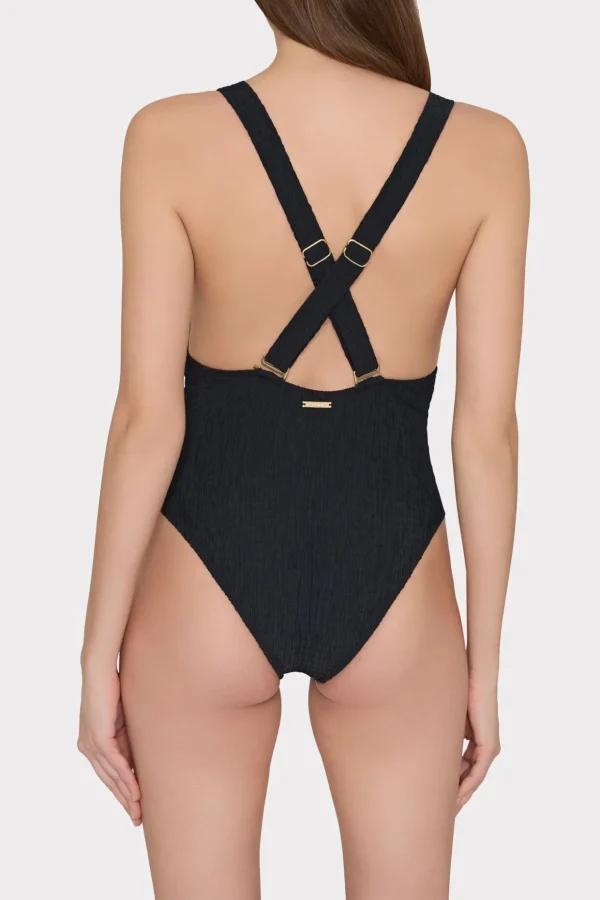 deep_dive_one_piece_with__3-1.webp Jumpsuits & Rompers-MILLY Deep Dive One Piece With Smocking Black