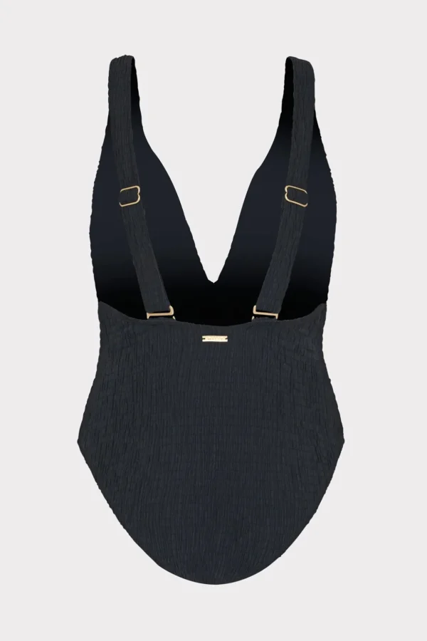 deep_dive_one_piece_with__4-1.webp Jumpsuits & Rompers-MILLY Deep Dive One Piece With Smocking Black