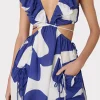 delilah_grand_foliage_dre_2.webp Cover-Ups-MILLY Delilah Grand Foliage Dress Navy/White