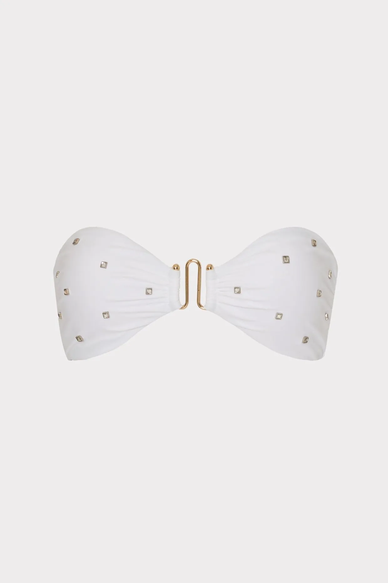 diamond_heat_set_bandeau__0.webp Jumpsuits & Rompers-MILLY Diamond Heat Set Bandeau Bikini Top White