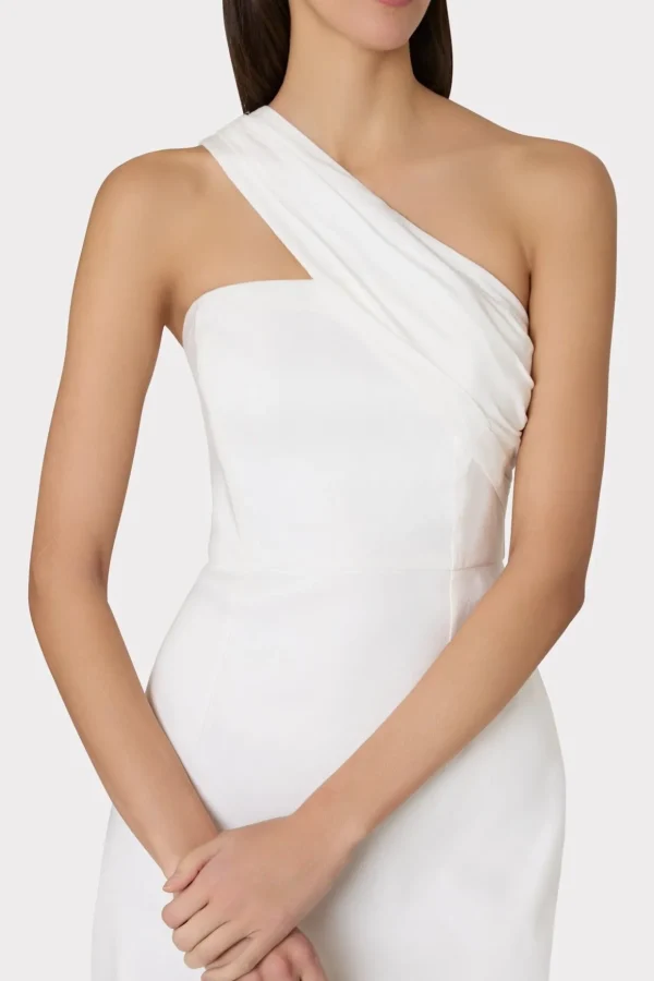 draped_one_shoulder_linen_3.webp Jumpsuits & Rompers-MILLY Draped One Shoulder Linen Dress White