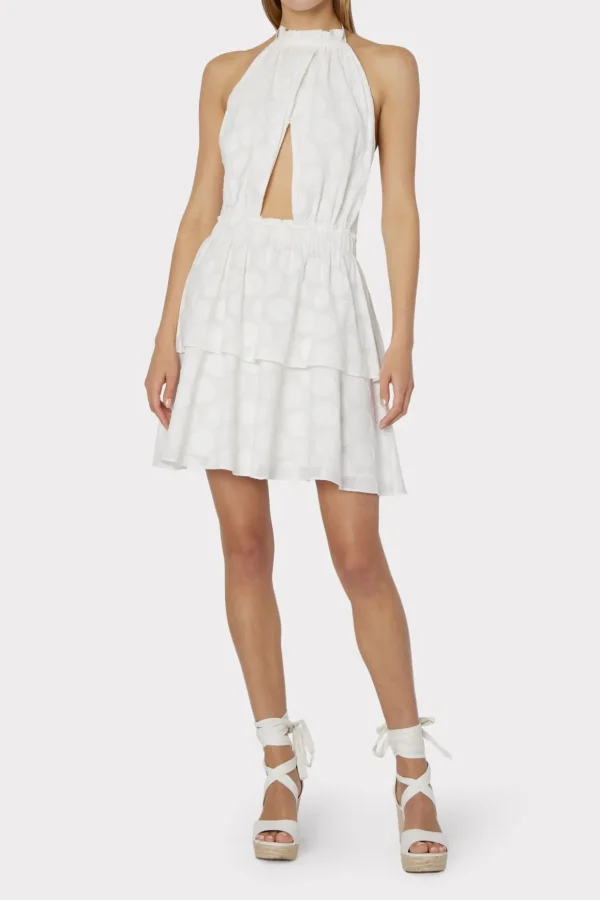 evelia_reina_graphic_dot__1-1.webp Day Dresses-MILLY Evelia Reina Graphic Dot Clipping Dress White