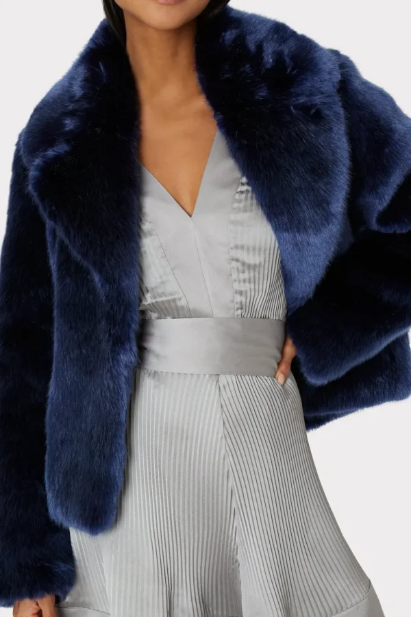 faye_faux_fur_coat_2.webp Coats & Jackets-MILLY Faye Faux Fur Coat Navy