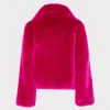Coats & Jackets-MILLY Faye Faux Fur Coat Milly Pink