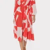 Jumpsuits & Rompers-MILLY Fiona Grand Foliage Cover-Up Red/White