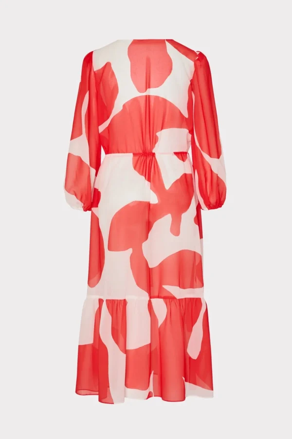 Jumpsuits & Rompers-MILLY Fiona Grand Foliage Cover-Up Red/White