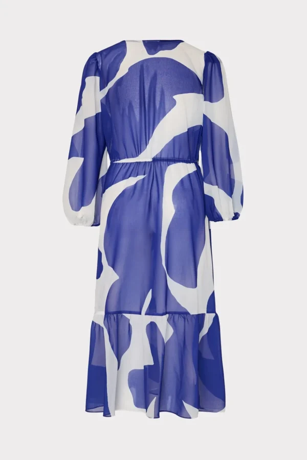 Cover-Ups-MILLY Fiona Grand Foliage Cover-Up Navy/White