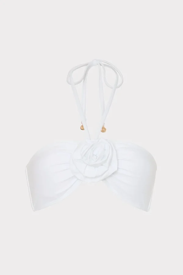 floral_applique_halter_bi_0-3.webp Jumpsuits & Rompers-MILLY Floral Applique Halter Bikini Top White