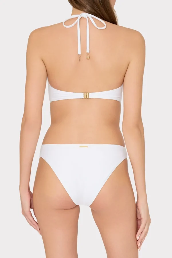 floral_applique_halter_bi_1.webp Bikinis-MILLY Floral Applique Halter Bikini Top White
