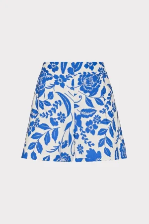 flowers_of_spain_linen_sh_0-2.webp Matching Sets-MILLY Flowers Of Spain Linen Shorts Blue/White