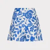 Jumpsuits & Rompers-MILLY Flowers Of Spain Linen Shorts Blue/White