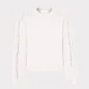 fringe_sleeve_crewneck_sw_0.webp Jumpsuits & Rompers-MILLY Fringe Sleeve Crewneck Sweater Ecru