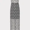 Guest Of Dresses-MILLY Geo Star Lace Dress Black/White