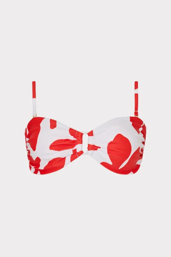 grand_foliage_bikini_top_0.webp Jumpsuits & Rompers-MILLY Grand Foliage Bikini Top Red/White