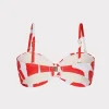 grand_foliage_bikini_top_5.webp Jumpsuits & Rompers-MILLY Grand Foliage Bikini Top Red/White