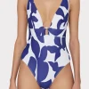 grand_foliage_one_piece_1.webp One Piece Swimsuits-MILLY Grand Foliage One Piece Navy/White