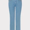 Jumpsuits & Rompers-MILLY Hali Crystal Embellished Jeans Light Wash