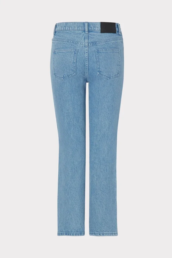Pants-MILLY Hali Crystal Embellished Jeans Light Wash