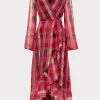 Day Dresses-MILLY Halley Prep Plaid Dress Red Multi