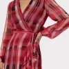 Jumpsuits & Rompers-MILLY Halley Prep Plaid Dress Red Multi