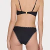 Jumpsuits & Rompers-MILLY Heat Set Embellishment Bikini Bottom Black