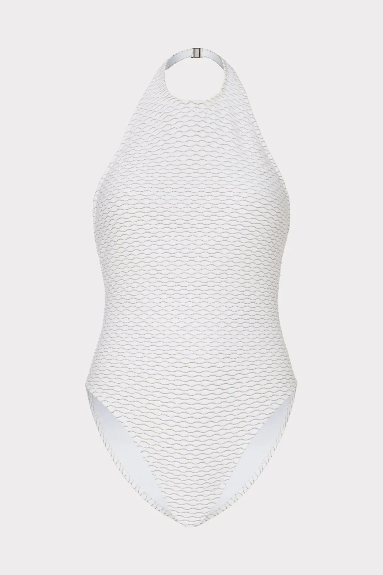jackie_textured_waves_hal_0-1.webp One Piece Swimsuits-MILLY Jackie Textured Waves Halter One Piece White