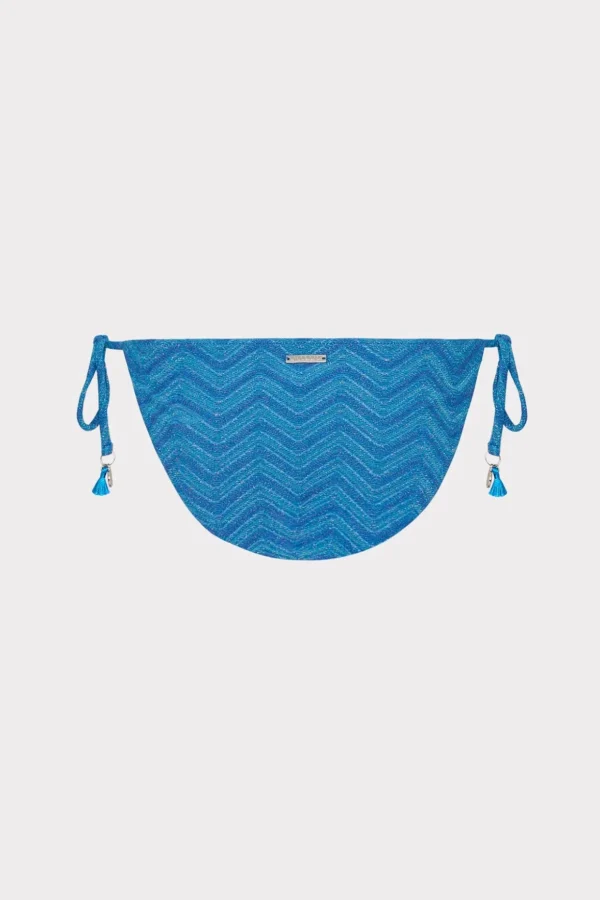 jacquard_string_bikini_bo_3.webp Jumpsuits & Rompers-MILLY Jacquard String Bikini Bottom Blue Multi