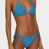 Jumpsuits & Rompers-MILLY Jacquard String Bikini Top Blue Multi