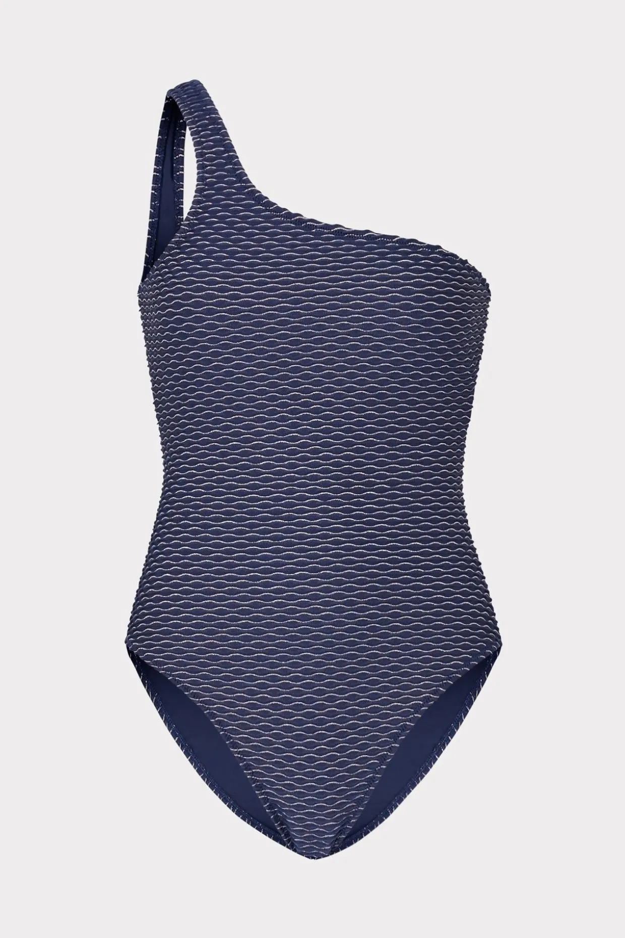 joni_textured_waves_one_s_0.webp One Piece Swimsuits-MILLY Joni Textured Waves One Shoulder One Piece Navy
