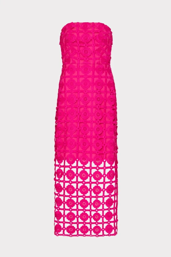 kait_tile_lace_dress_0-10.webp Cocktail Dresses-MILLY Kait Tile Lace Dress Milly Pink