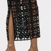 Guest Of Dresses-MILLY Kait Tile Lace Dress Black