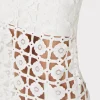 Cocktail Dresses-MILLY Kait Tile Lace Dress White