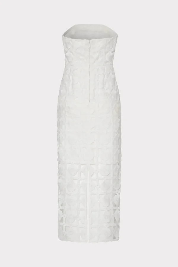 Jumpsuits & Rompers-MILLY Kait Tile Lace Dress White
