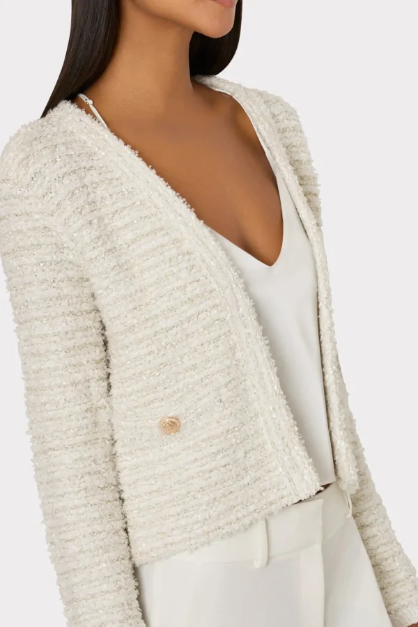knit_textured_boucle_card_2-5.webp Sweaters & Knits-MILLY Knit Textured Boucle Cardigan Jacket Ecru Multi