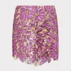 Skirts-MILLY Kristina Floral Garden Sequins Skirt Pink Multi