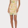 kyla_botanical_petals_seq_1-3.webp Mini Dresses-MILLY Kyla Botanical Petals Sequins Dress Green Multi