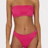 lace_eyelet_bandeau_bikin_2-1.webp Jumpsuits & Rompers-MILLY Lace Eyelet Bandeau Bikini Top Pink