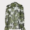 Tops-MILLY Lacey Sea Of Petals Top Chartreuse/Black