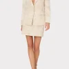 Jumpsuits & Rompers-MILLY Linen Embroidered Jacket Natural/Ecru