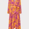 Jumpsuits & Rompers-MILLY Liora Marigold Aroma Pleated Dress Multi