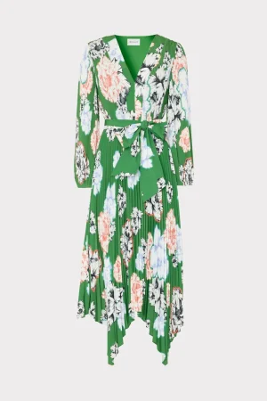 liora_petals_in_bloom_ple_0-1.webp Sundresses-MILLY Liora Petals In Bloom Pleated Dress Green Multi