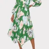 liora_petals_in_bloom_ple_1-2.webp Day Dresses-MILLY Liora Petals In Bloom Pleated Dress Green Multi