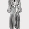 liora_pleated_lame_dress_0.webp Maxi Dresses-MILLY Liora Pleated Lame Dress Silver