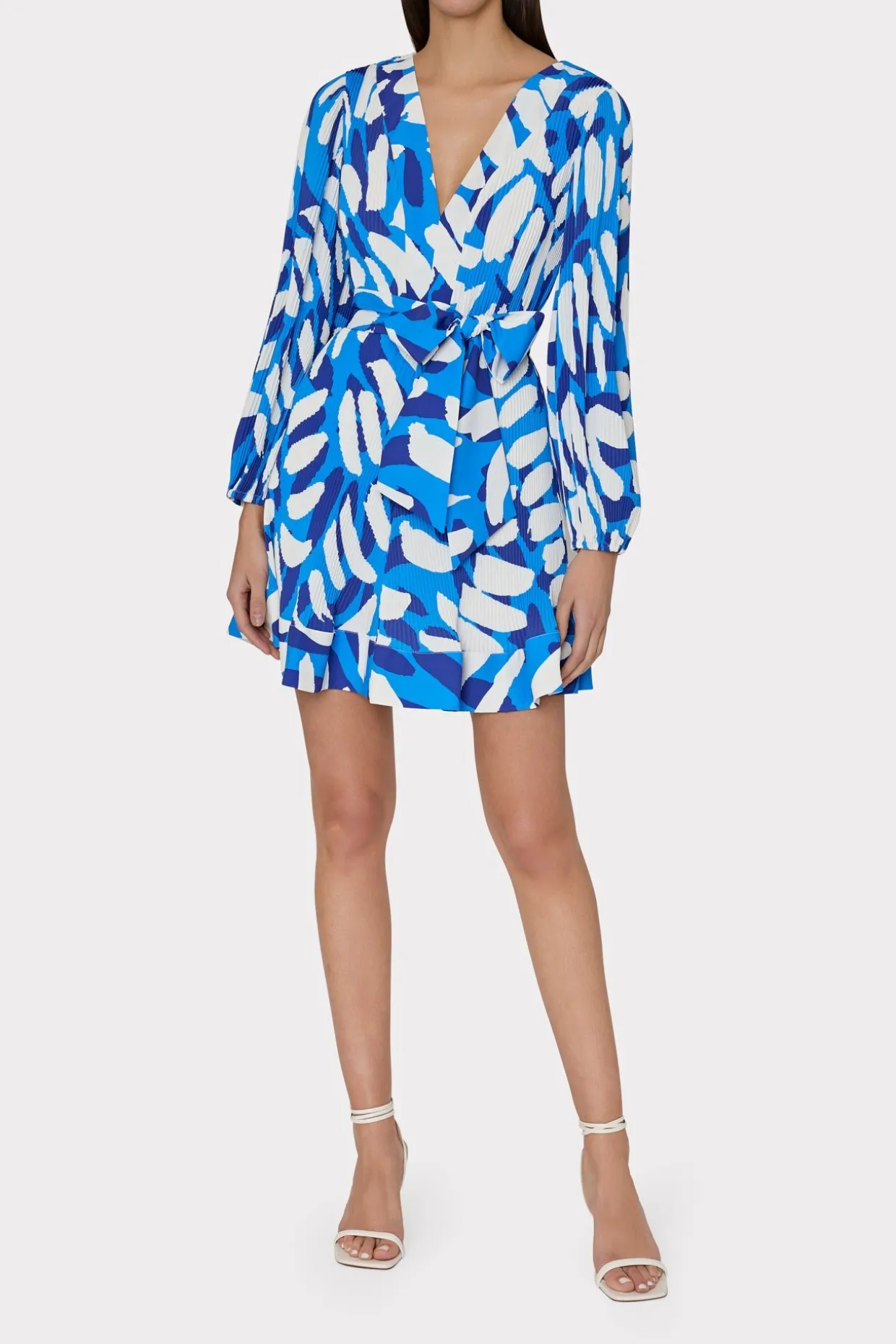 liv_brushstroke_pleated_d_0.webp Jumpsuits & Rompers-MILLY Liv Brushstroke Pleated Dress Blue Multi