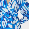 Day Dresses-MILLY Liv Brushstroke Pleated Dress Blue Multi