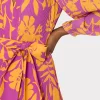 Jumpsuits & Rompers-MILLY Liv Marigold Aroma Pleated Dress Pink Multi